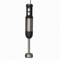 Mixeur plongeant SENFE 400W avec commandes à bouton-poussoir, capacité de 0,3 à 0,5 L, boîtier en plastique, 2 vitesses, fonction de broyage pour usage domestique