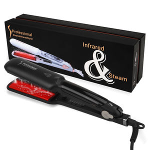 Offre Spéciale : Lisseur Vapeur Infrarouge 2-en-1 pour Cheveux – Meilleur Fer Plat pour Coiffure et Bouclage - Product Image 1