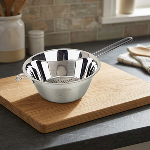 Passoire en acier inoxydable haute capacité avec poignées rivetées, passoire de cuisine professionnelle, passe au lave-vaisselle, réutilisable pour les légumes - Product Image 3