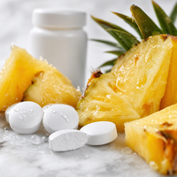 Comprimés de L-Glutathion OEM 10000mg Saveur Ananas Soin de la Peau Antioxydant pour Adultes