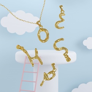 UM Jewelry Simple Style S925 Sterling Silver Gold Plated Trendy Geometric Circle Pendant Necklaces for Women Engagement Jewelry - Product Image 2