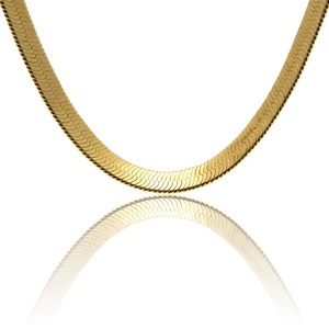 <span class=keywords><strong>Cadena</strong></span> <span class=keywords><strong>de</strong></span> Serpiente <span class=keywords><strong>de</strong></span> Alta Calidad <span class=keywords><strong>de</strong></span> 75 cm * 10 mm, Chapada en <span class=keywords><strong>Oro</strong></span> <span class=keywords><strong>de</strong></span> 18k, Acero Inoxidable, <span class=keywords><strong>Cadena</strong></span> <span class=keywords><strong>Plana</strong></span> <span class=keywords><strong>de</strong></span> Espiga, Joyería <span class=keywords><strong>de</strong></span> Moda <span class=keywords><strong>para</strong></span> Hombre y <span class=keywords><strong>Mujer</strong></span>, Collar - Product Image 3