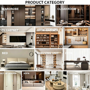 Custom <strong>Cream</strong> Style Full Wall Built-in <strong>Bookcase</strong> With LED Light Display Cabinet Living Room Floor Standing Storage Bookshelf - Product Image 6