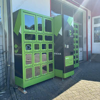 Le distributeur automatique populaire de casier d'articles de vente au détail de beauté avec le refroidissement soutient Google Pay/billet de banque et pièces