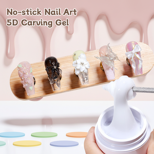 Gel de sculpture ZRKGEL haute viscosité non collant pour la conception d'art 3D sur ongles, fournisseurs OEM/ODM de produits pour ongles avec kit de gel de construction sans TPO ni HEMA - Product Image 1