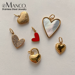 Étanche Dainty Acier Inoxydable 14k Plaqué Or Minuscule Petit Coeur D'<span class=keywords><strong>amour</strong></span> Pendentif Charme Accessoires <span class=keywords><strong>pour</strong></span> DIY Femmes Fabrication de Bijoux - Product Image 1