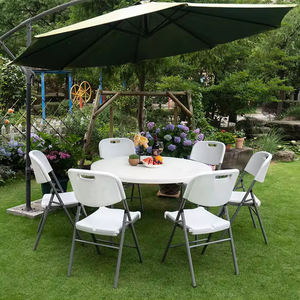 Bán buôn Durable trắng ngoài trời Đảng HDPE kim loại silla plegable Bow đúc nhựa gấp ghế cho các sự kiện - Product Image 4