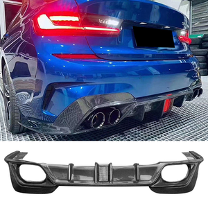 Nouveau diffuseur de voiture en Fiber de carbone <span class=keywords><strong>pour</strong></span> BMW série 3 G20 fibre de carbone lèvre arrière séparateur de pare-chocs arrière Cmst Style Kits de carrosserie - Product Image 2