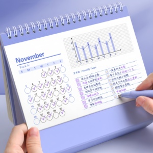 โต๊ะปฏิทินตั้งโต๊ะแบบไม่มี2024ปรับแต่งได้ปฏิทิน12เดือน - Product Image 1