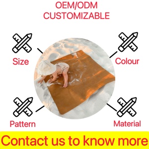 Alfombrilla de cuero vegana para bebé, extremadamente duradera, resistente a los arañazos, simplemente frotar, limpiar, portátil, estampada - Product Image 3