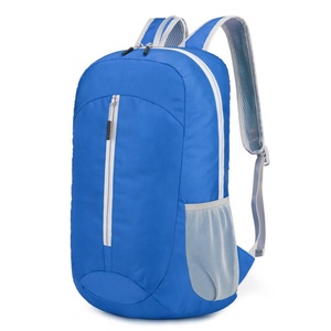 Sac à dos promotionnel en polyester imperméable de haute qualité, logo personnalisé imprimé, sacs à dos de sport pliables - Product Image 2