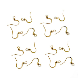 Boucles d'oreilles en or perlé en gros <span class=keywords><strong>pour</strong></span> la fabrication <span class=keywords><strong>de</strong></span> <span class=keywords><strong>bijoux</strong></span>, accessoires <span class=keywords><strong>de</strong></span> bijouterie - Product Image 1