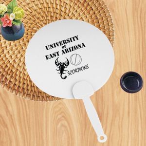 Éventail portable en plastique PP de haute qualité avec logo personnalisé imprimé, idéal comme cadeau promotionnel - Product Image 4