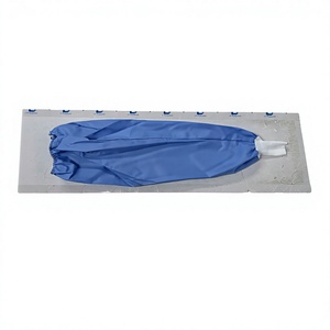 Manchon de bras jetable bleu non tissé avec coussinet de protection pour usage médical - Product Image 1