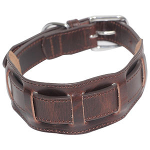 Op Maat Gemaakte Nieuwe Brede Koeienhuid Anti Wurging Hondenhalsband Verstelbare Premium Leren Hondenhalsband Voor Middelgrote En Grote Honden - Product Image 3