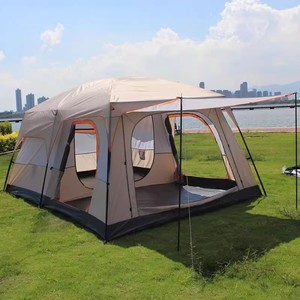 Tende da campeggio con Glamping personalizzate Oxford impermeabili per tenda con cupola a cupola ultraleggera e facile da configurare di lusso per famiglie in campeggio in <span class=keywords><strong>montagna</strong></span> - Product Image 1