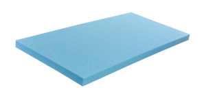 Phổ biến 2 inch gel làm mát sợi Bộ nhớ bọt Nệm Topper & Pad certi PUR-US chứng nhận màu xanh - Product Image 3