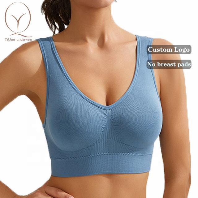 Wholesale Fashion Deep Cup Hide Back Fat Bra One-Piece Seamless Push-Up for Big Women with Wire-Free