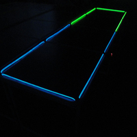 Mini Table de jeu de bière-Pong Interactive OEM/ODM 8 pieds, Portable et pliable à LED