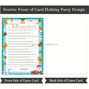 การ์ดเกมกิจกรรมวันขอบคุณพระเจ้าเทศกาลภาพยนตร์วันหยุดและเพลงสำหรับกลุ่มสำนักงานผู้ใหญ่ - Product Image 5