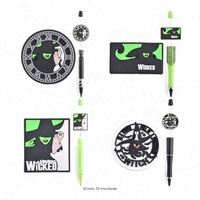 Perles focales en PVC en gros pour la fabrication de stylos, perles lâches populaires à motif de clips en papier pour la création de bijoux DIY, perles souples et uniques