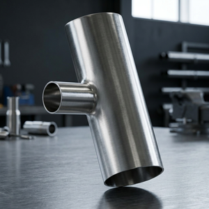 Tubería en T de reducción forjada de acero inoxidable 304L electropulido para fabricación en el sector eléctrico, alimentario, farmacéutico, aeroespacial, automotriz y electrónica. - Product Image 3