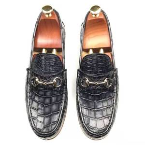 Nuevos Estilos de Zapatos para Hombre, Zapatos Clásicos de Fiesta, Zapatos de Cuero Genuino de Cocodrilo del Reino Unido, Zapatos Elegantes para Boda - Product Image 3