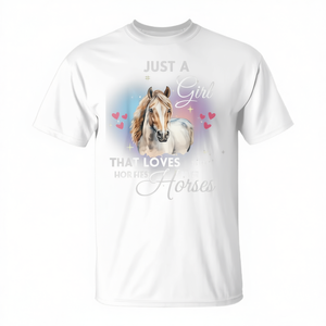 Camiseta Just A Girl That Loves Horses, unisex, talla mediana para adultos - Product Image 2