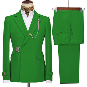 <span class=keywords><strong>Traje</strong></span> de negocios para hombre de doble botonadura <span class=keywords><strong>con</strong></span> cuello de muesca, conjunto de 2 piezas, diseño antiarrugas y antidecoloración, venta al por mayor - Product Image 3