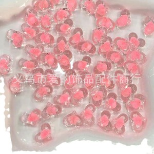 Perles en acrylique en forme de cœur, transparentes et colorées, pour la fabrication de bracelets, fournitures de fabrication de bijoux artisanaux, origine Yiwu, été 2023 - Product Image 5