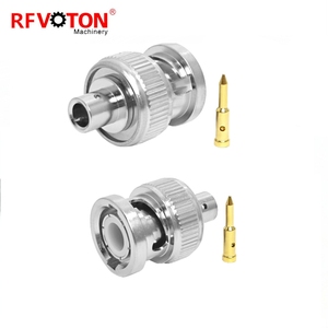 Nhà máy cung cấp <span class=keywords><strong>BNC</strong></span> loại RF <span class=keywords><strong>BNC</strong></span> đồng nam cắm uốn Hàn rg402 rg141 RF Coax cáp đồng trục (RF) kết nối trong kho RoHS - Product Image 1