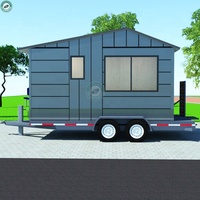 Véhicules de loisirs modulaires de 130 pieds carrés avec roues, caravanes, mini-maisons mobiles pour le camping