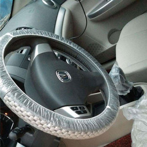 Couvercles de <span class=keywords><strong>volant</strong></span> jetables en <span class=keywords><strong>plastique</strong></span>, pièces, avec élastique, pour réparer la voiture - Product Image 4