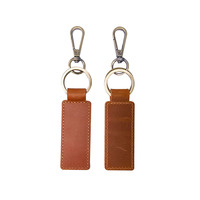 Mousqueton de luxe personnalisé en cuir avec anneau, breloque promotionnelle pour sac, accessoires, design unique de pendentif clé, étanche et écologique