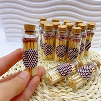 Allumettes de sécurité en bois personnalisées en gros avec étiquette ovale imprimée pour tubes en verre, idéales pour les marques de bougies et les événements de mariage