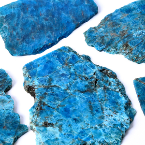 Nguyên màu xanh apatite tinh thần pha lê slab tự nhiên thô đá Slice cho món quà khác pha lê thủ công mỹ nghệ - Product Image 1