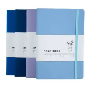 Notebook vendita calda quaderno in pelle PU con portapenne Logo in rilievo quaderno A5 pianificatore personalizzato