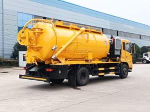 Camion d'aspiration des eaux usées avec pompe à vide à anneau liquide auxiliaire entraînée par un moteur, fonctionnement simultané de jet haute pression et d'aspiration sous vide - Product Image 6