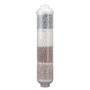 10 Inch 4 In 1 Air Mineral Alkali Filter Cartridge Keramik untuk Rumah Tangga Sedimen Dihapus Air Mineral Filter