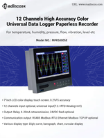 Registrador de Datos Digital Industrial Multicanal sin Papel MPR5000SE CE, Totalizador de Temperatura, Humedad, Presión y Flujo, OEM/ODM, USB