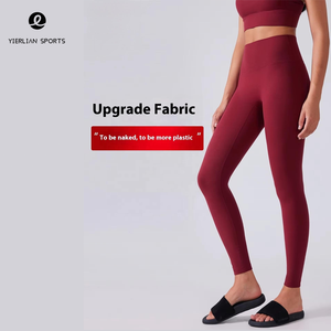 Da <span class=keywords><strong>donna</strong></span> da allenamento con elastico lucido a vita alta e abbigliamento sportivo Premium pantaloni da Yoga <span class=keywords><strong>Leggings</strong></span> sport Yoga <span class=keywords><strong>Leggings</strong></span> da <span class=keywords><strong>donna</strong></span> - Product Image 2