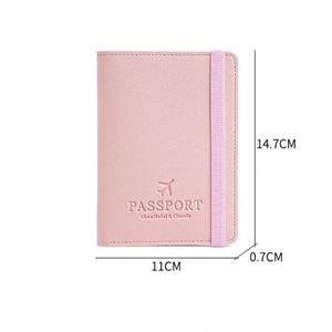 Hot-selling PU Leather Passport <b>Wallet</b> Multi-functional Passport <b>Holder</b> Cover Travel RFID Blocking ID Card Case - Product Image 3