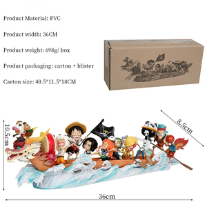 Caldo 36CM per un pezzo Sanji Chopper Luffy Zoro PVC Anime figura mille Sunny nave modello <span class=keywords><strong>film</strong></span> decorativo & TV giocattoli a tema - Product Image 2