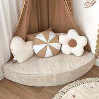 Canapé-lit semi-circulaire pour enfants, coussin d'angle pour salon, housse lavable, coussin de canapé paresseux