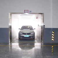 Ascenseur de chargement automobile FUJISJ, efficace et sûr, à entraînement par traction, en acier robuste, design moderne, pour parkings, supermarchés et centres commerciaux