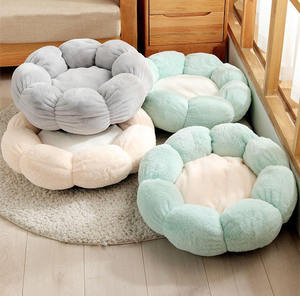 Luxury Designer and Dog <b>Bed</b> Cozy Velvet and Oxford Fabric with Flower Heating Wholesale Pet <b>Beds</b> - Product Image 4