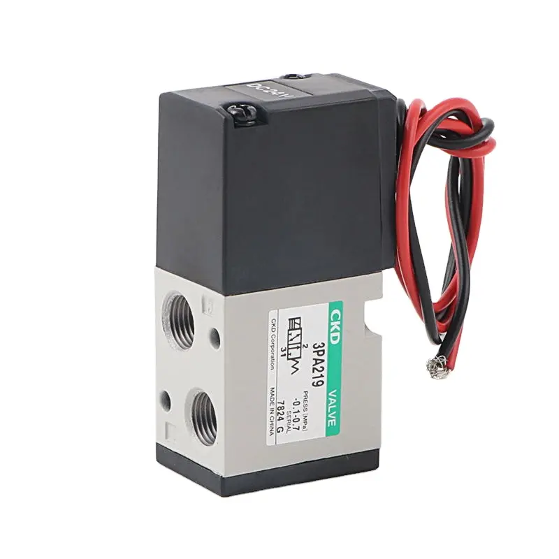 CKD-Válvula Solenoide de Control de aire neumática, 4V, 210-08 CC, 24V, 12V, 5 vías, 2 posiciones