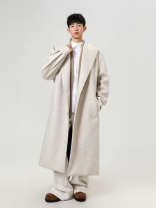 <span class=keywords><strong>Manteau</strong></span> en laine <span class=keywords><strong>mi</strong></span>-longue Shelby pour <span class=keywords><strong>homme</strong></span> et femme, style rétro haut de gamme, tendance de la rue pour les couples, <span class=keywords><strong>manteau</strong></span> tendance de marque, longueur genoux - Product Image 2