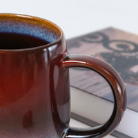 Fournisseur de la Chine Tasse à thé en céramique de couleur rouge émaillée au meilleur prix