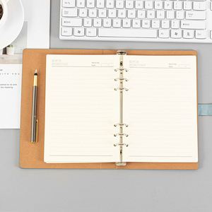 Cuaderno Magnético de Cuero PU a Precio de Fábrica, con Logotipo Personalizado, A5, Hojas Sueltas, Diario de Escritura, Cuadernos de Papelería para Negocios, 80 Hojas - Product Image 4